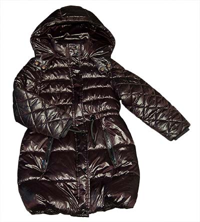 Fešáček * dětský second hand * Teplý lesklý módní Kabátek pro slečnu