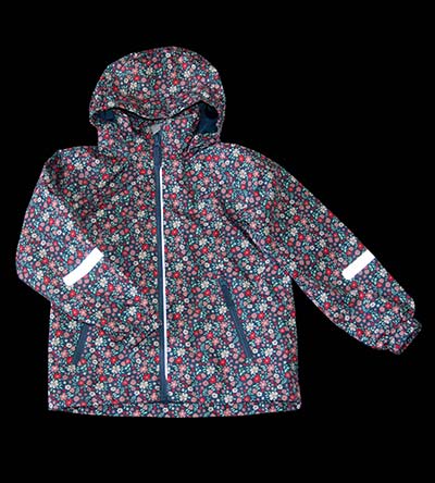 Fešáček * dětský second hand * Květinová nepromokavá Bunda