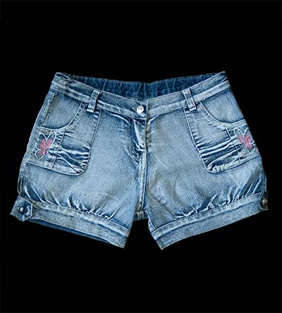 Fešáček * dětský second hand * Džínové cool modré kraťasy