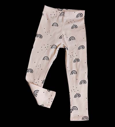 Fešáček * dětský second hand * Světlé legíny se vzorem pro holčičku