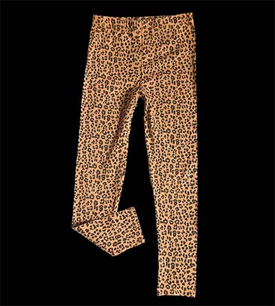 Fešáček * dětský second hand * Zlaté legíny se šelmím vzorem pro slečnu