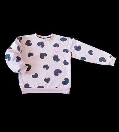 Fešáček * dětský second hand * Srdíčková mikina