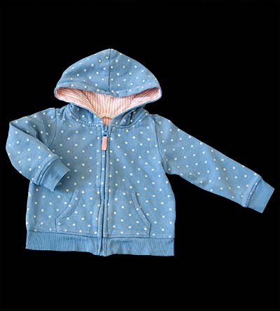 Fešáček * dětský second hand * Puntíková mikinka pro malou slečinku