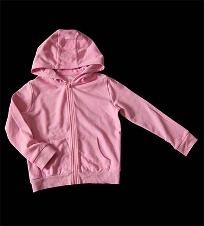 Fešáček * dětský second hand * Sladce růžová mikina na lítačku pro holčičku