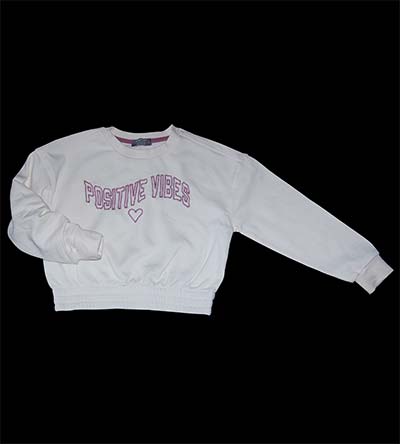 Fešáček * dětský second hand * Stylová teplá dívčí mikina do pasu