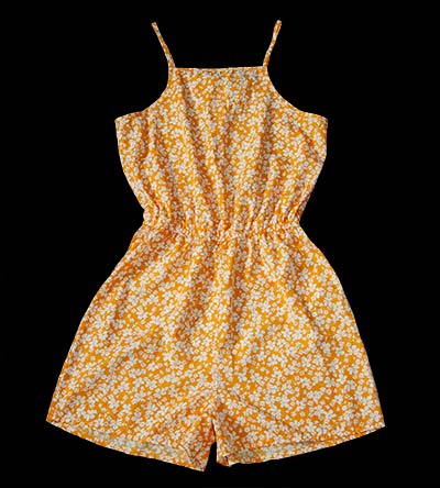Fešáček * dětský second hand * Letní mandarinkový overal