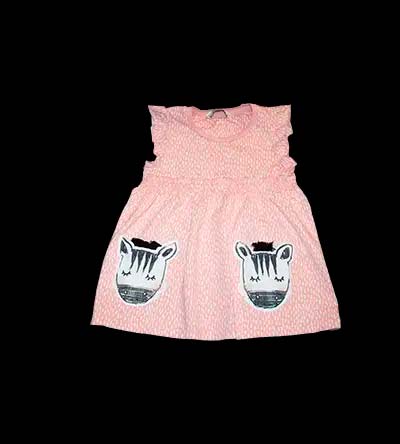 Fešáček * dětský second hand * Růžové šatičky s kapsičkami