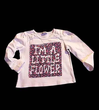 Fešáček * dětský second hand * Květinové tričko pro holčičku – dlouhý rukáv