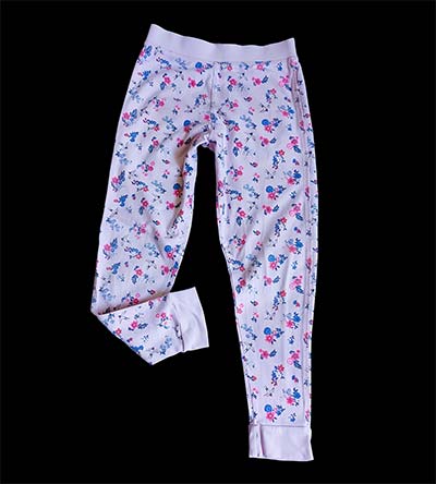 Fešáček * dětský second hand * Pohodlné spací květinové kalhoty 