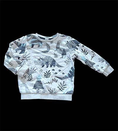 Fešáček * dětský second hand * Pravěká mikina s dinosaury