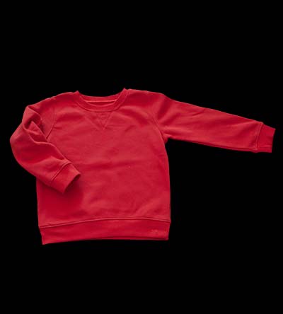 Fešáček * dětský second hand * Jednobarevná mikina v červené barvě pro chlapce