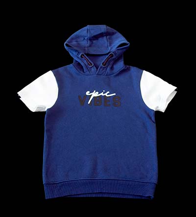 Fešáček * dětský second hand * Mikina s krátkými rukávy s kapucí