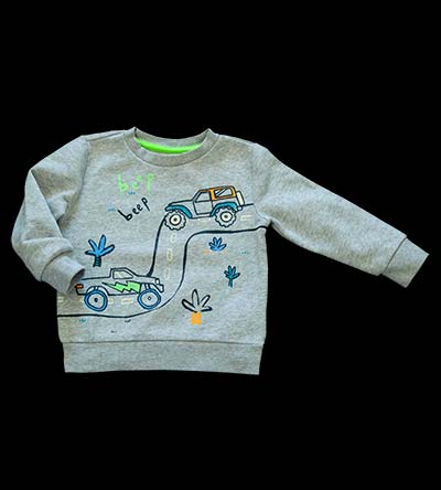 Fešáček * dětský second hand * Autíčková mikina pro malého řidiče