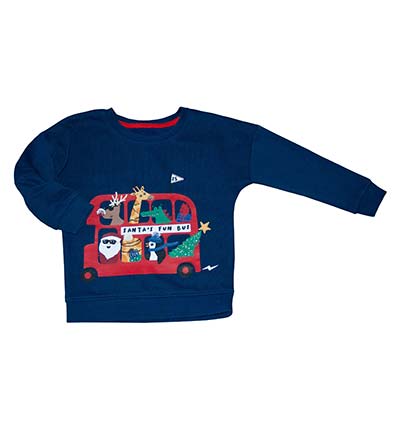 Fešáček * dětský second hand * Teplá vánoční zvířátková mikina