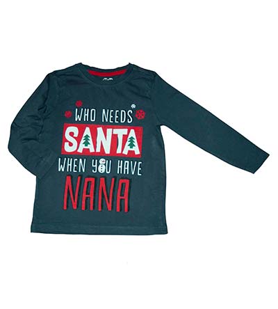 Fešáček * dětský second hand * Triko s vánočním motivem a nápisem