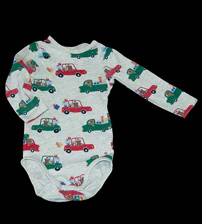 Fešáček * dětský second hand * Vánoční autíčkové body pro chlapečka