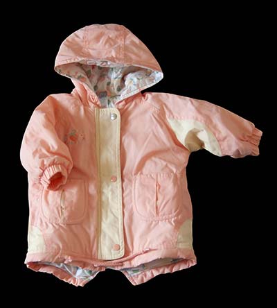 Fešáček * dětský second hand * Teplá jarní/podzimní bundička s jahůdkou