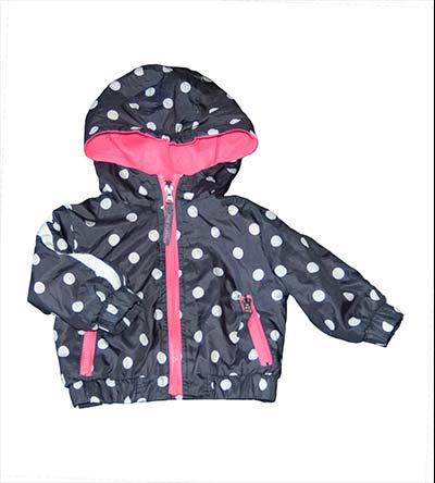 Fešáček * dětský second hand * Puntíkatá bundička pro mimi holčičku