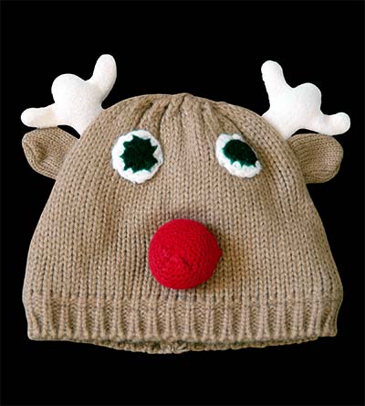 Fešáček * dětský second hand * Zimní teploučká sobí čepice pro mimi