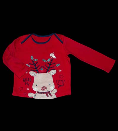 Fešáček * dětský second hand * Roztomilé triko s vánočním motivem