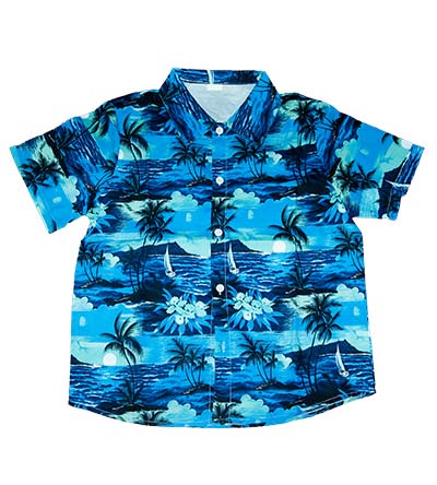 Fešáček * dětský second hand * Letní chlapecká tropická košile "Hawai"