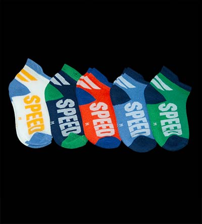 Fešáček * dětský second hand * Prodyšné chlapecké ponožky vel.25-29, 5 ks