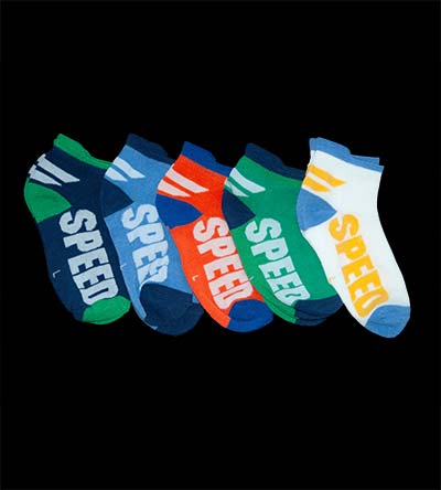 Fešáček * dětský second hand * Prodyšné chlapecké ponožky vel.30-34, 5 ks