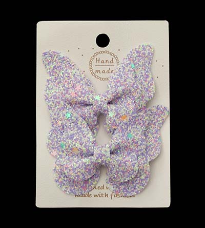 Fešáček * dětský second hand * Duhové Sponky "Motýlci"  - fialová