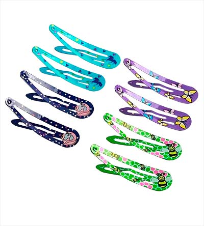 Fešáček * dětský second hand * Pestré kvalitní sponky do vlasů - 10 ks