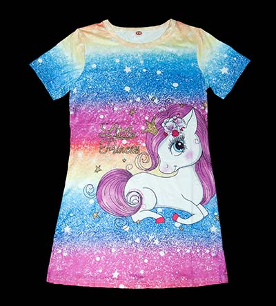 Fešáček * dětský second hand * Letní Noční Košile s jednorožcem