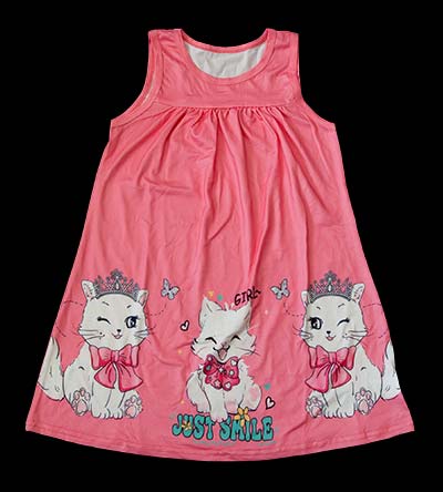 Fešáček * dětský second hand * Růžové letní šaty pro kočičí královnu