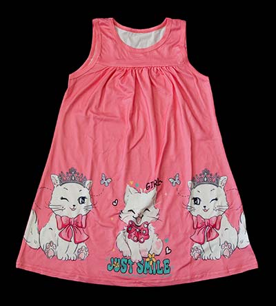 Fešáček * dětský second hand * Růžové letní šaty pro kočičí královnu