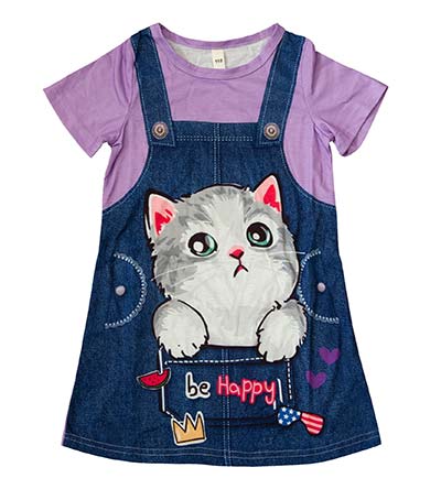 Fešáček * dětský second hand * Letní šaty s imitací trika a laclu